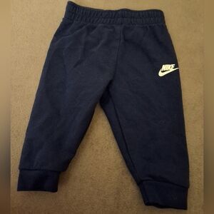 Nike Baby Boy Navy Blue Fleece Joggers - 6M
